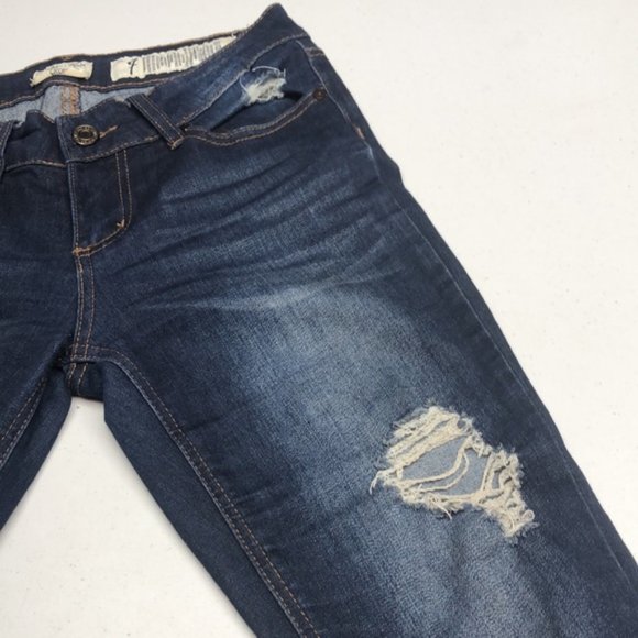 PREMIUM INDIGO REIN CROP SKINNY JEANS 7/29x23 😎 - Picture 7 of 11